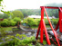落部川にかかる吊橋 （2006年5月）